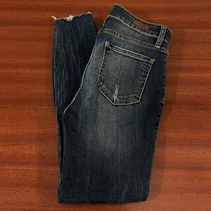 KUT Ankle Skinny High Rise, Frayed Cuffs